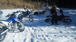 雪道遊び